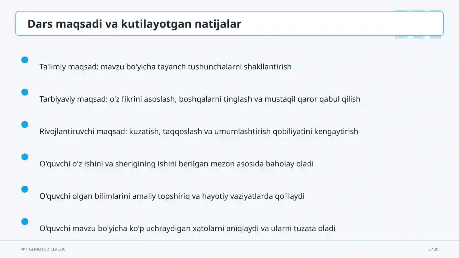 Moddalar va ularning xossalari: sof modda va aralashma (7-sinf) 3