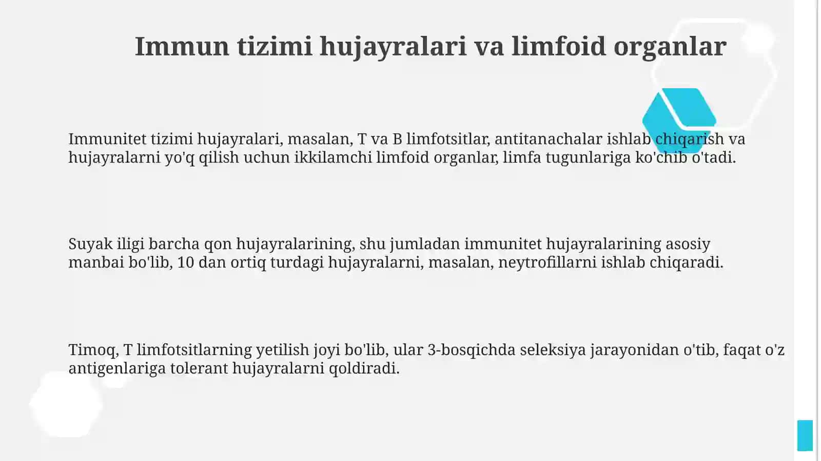 Immun himoya reaksiyalarining morfologil asoslari. 3