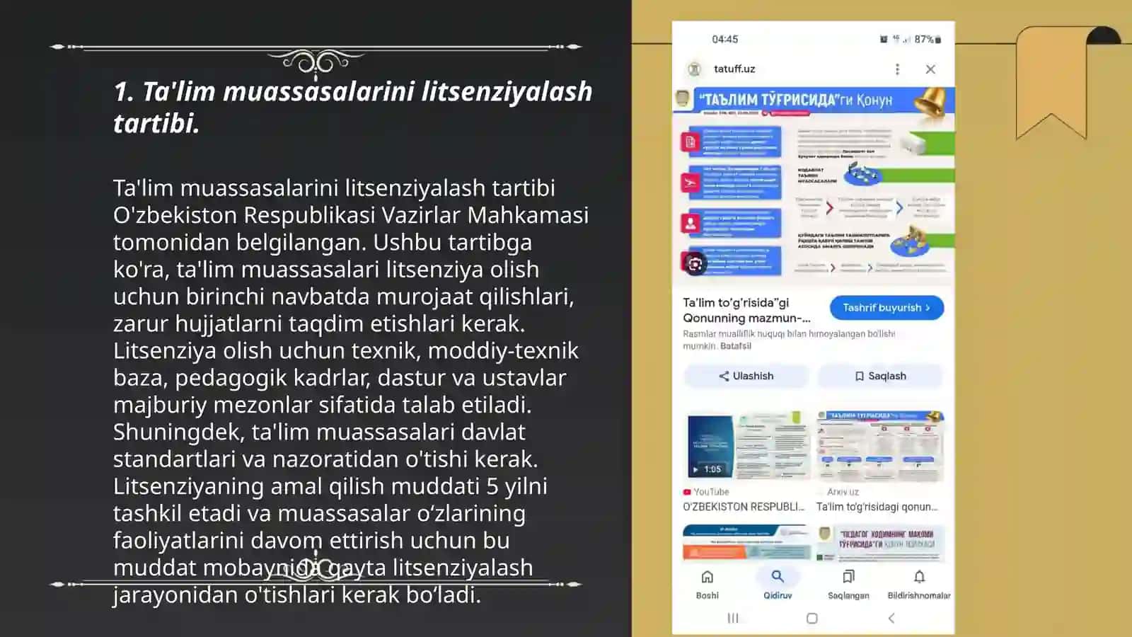 Ta'lim muassasalarini litsenziyalash tartibi 3