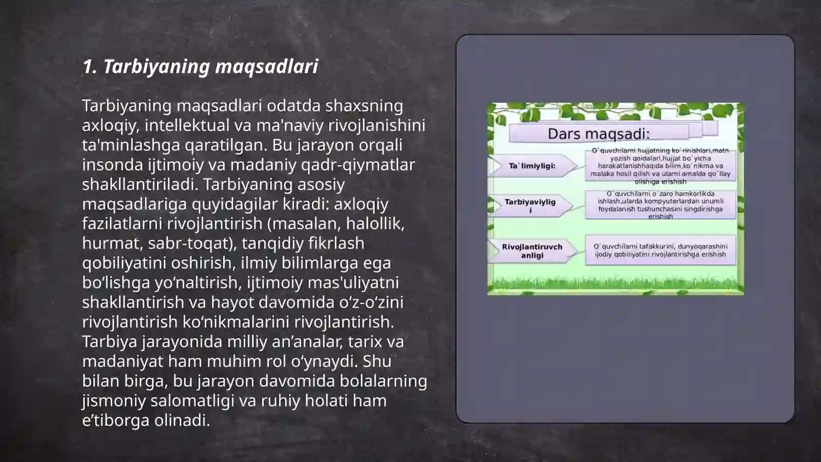 Tarbiyaning umumiy metodlari mavzusida taqdimot tayyorlash 3