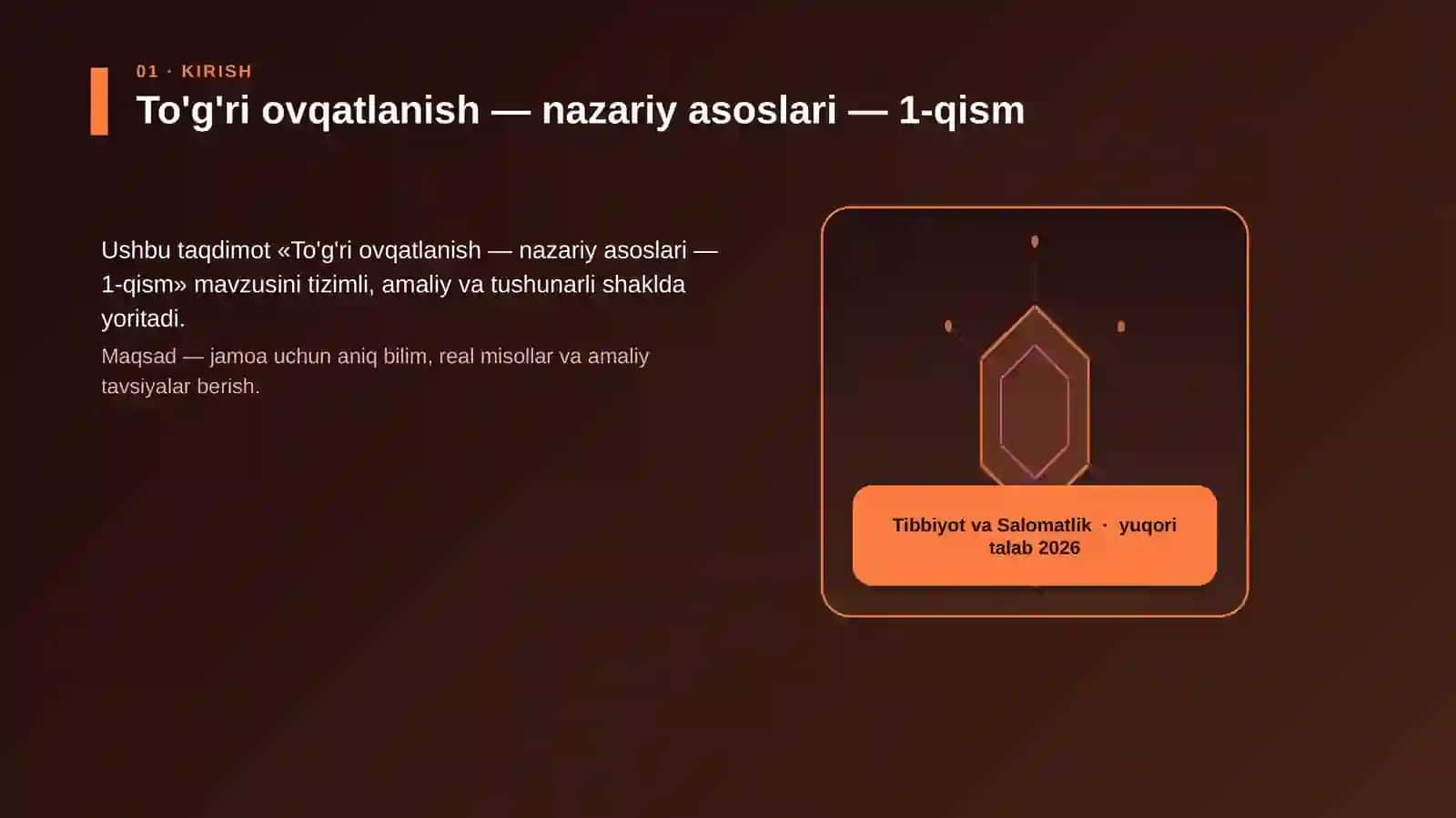 To'g'ri ovqatlanish — nazariy asoslari — 1-qism 3
