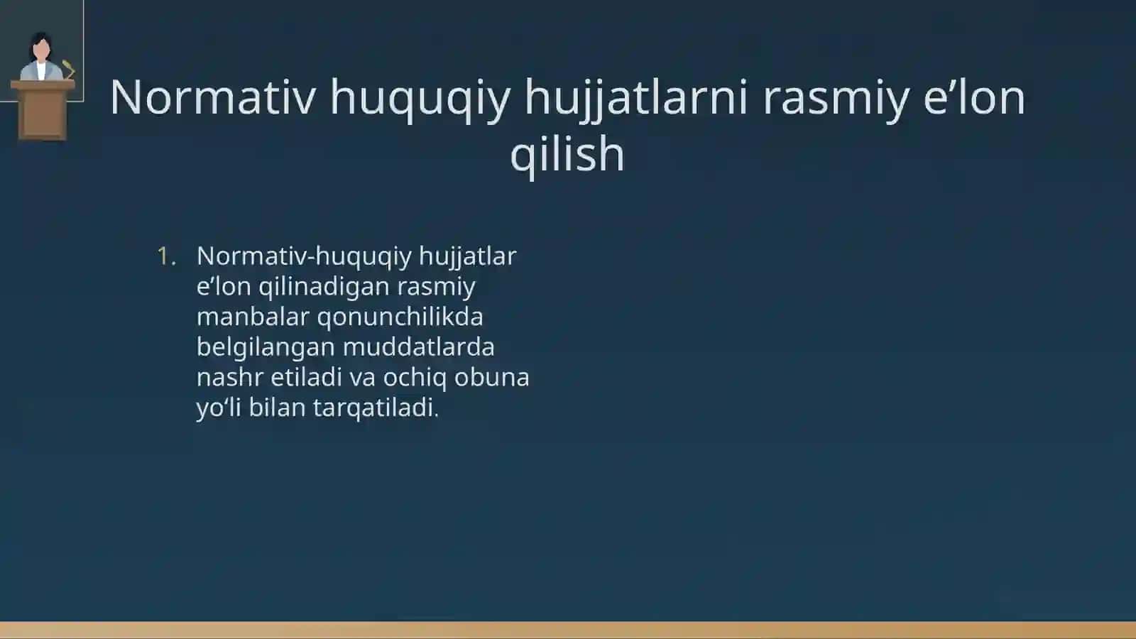 Yuridik hujjatlarni rasmiy e’lon qiish tartibi 3