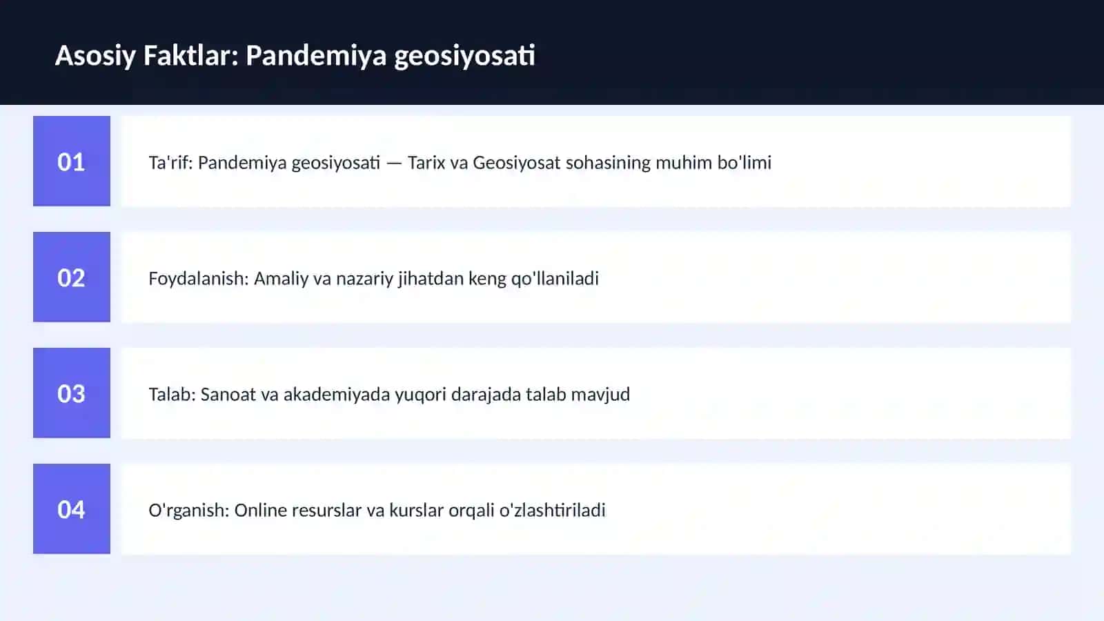 Pandemiya geosiyosati 3