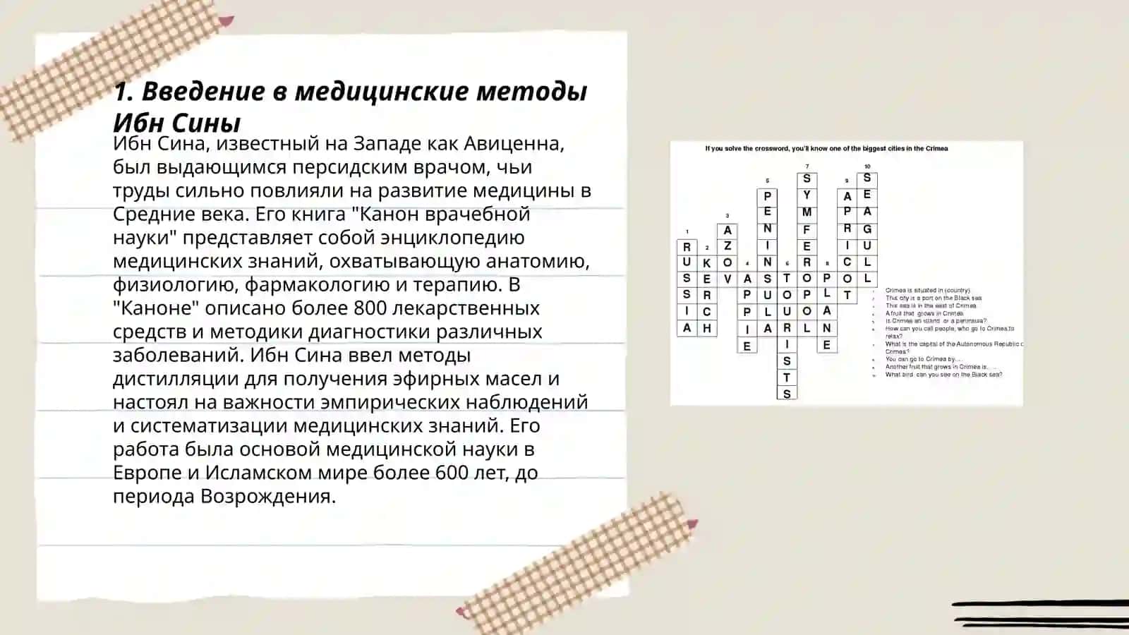 Введение в медицинские методы Ибн Сины 3
