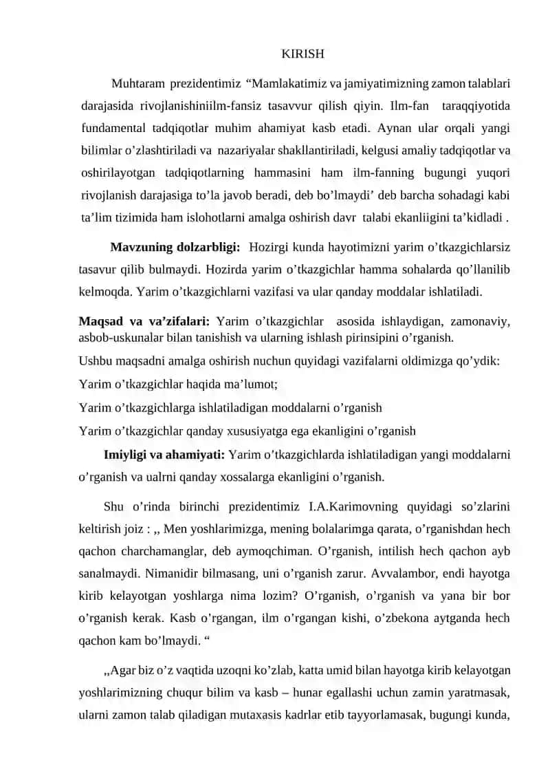 Yarim o’tkazgichlarda kontakt hodisalar 3