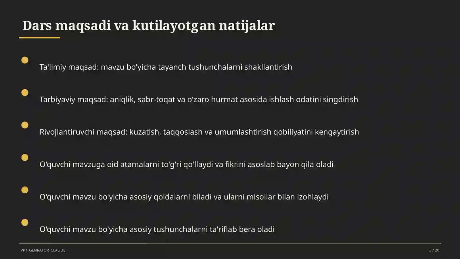 Natural ko'rsatkichli daraja va uning xossalari (7-sinf) 3