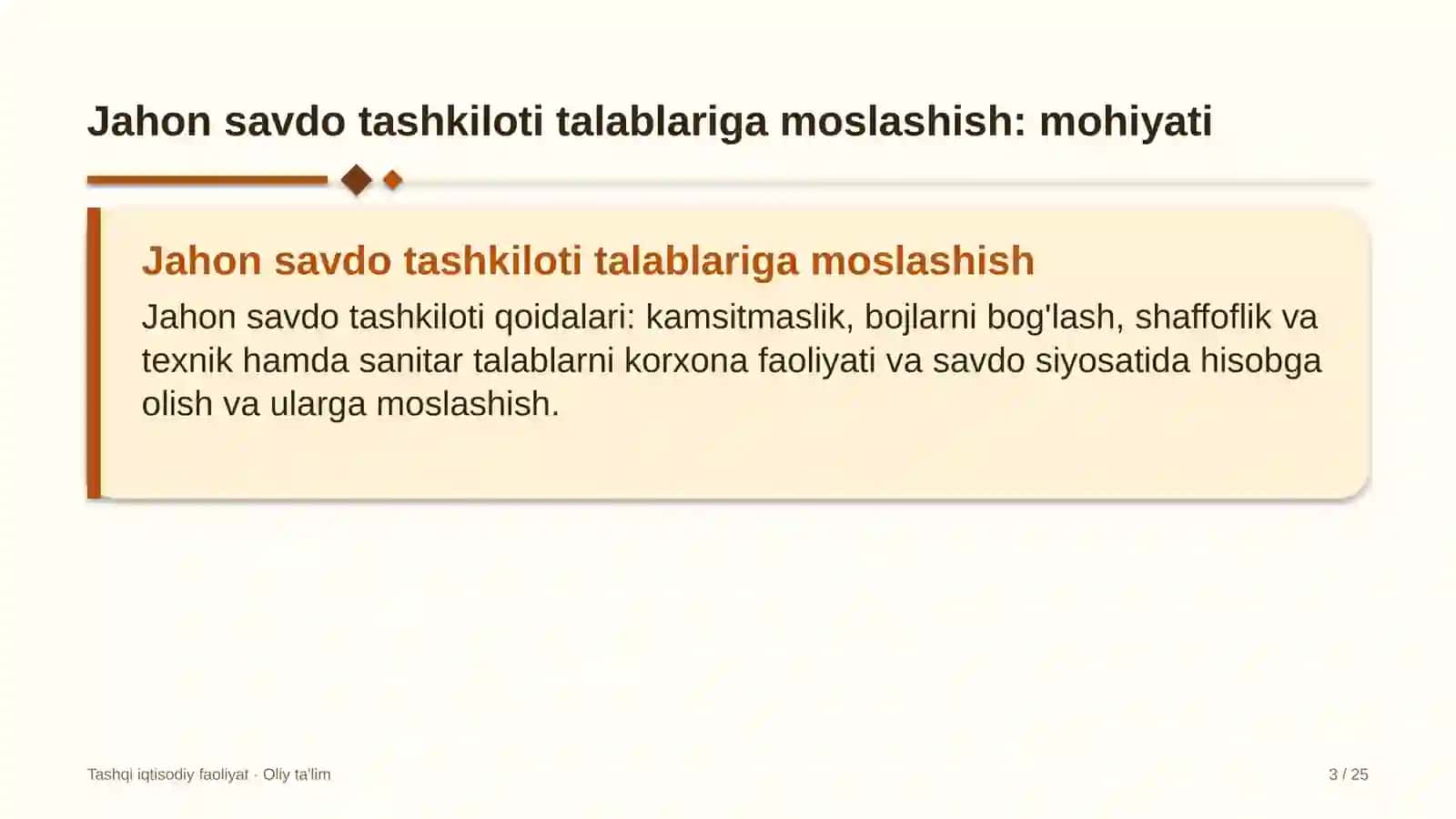 vagon ta'mirlash zavodlarida jahon savdo tashkiloti talablariga moslashish 2776 3