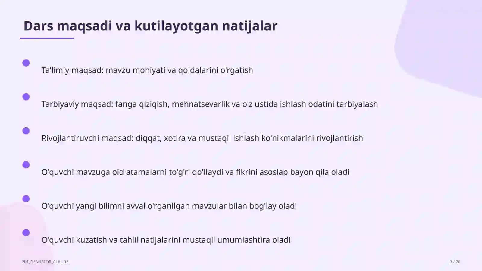 Hayvonlarning turlari: sutemizuvchilar, qushlar, baliqlar (3-sinf) 3