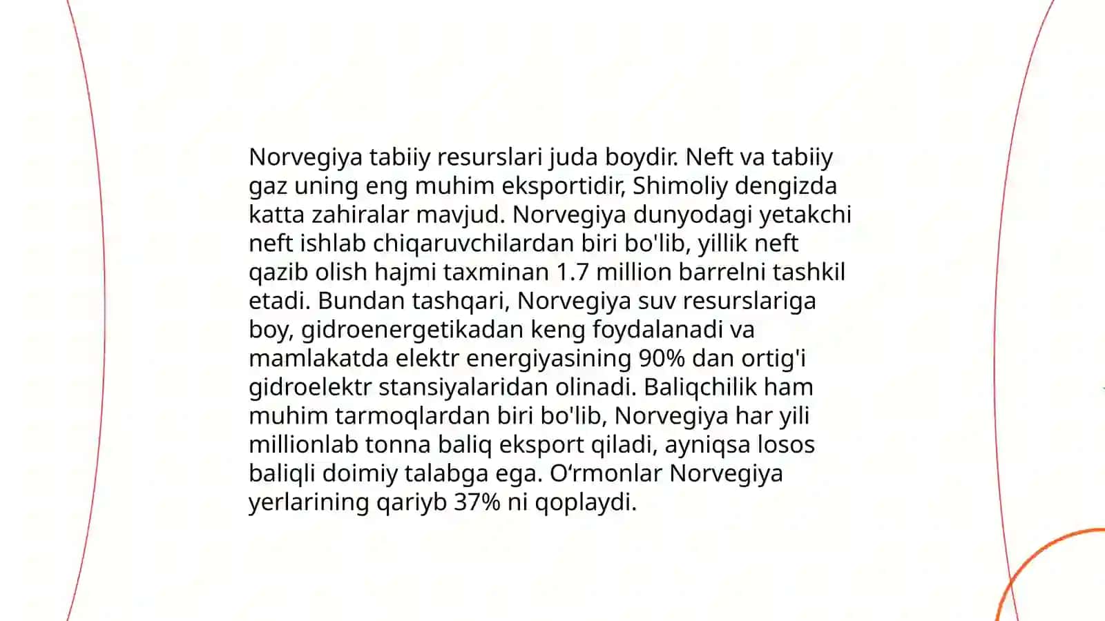 Norvegiyaning iqtisodiy-geografik tavsifi 3