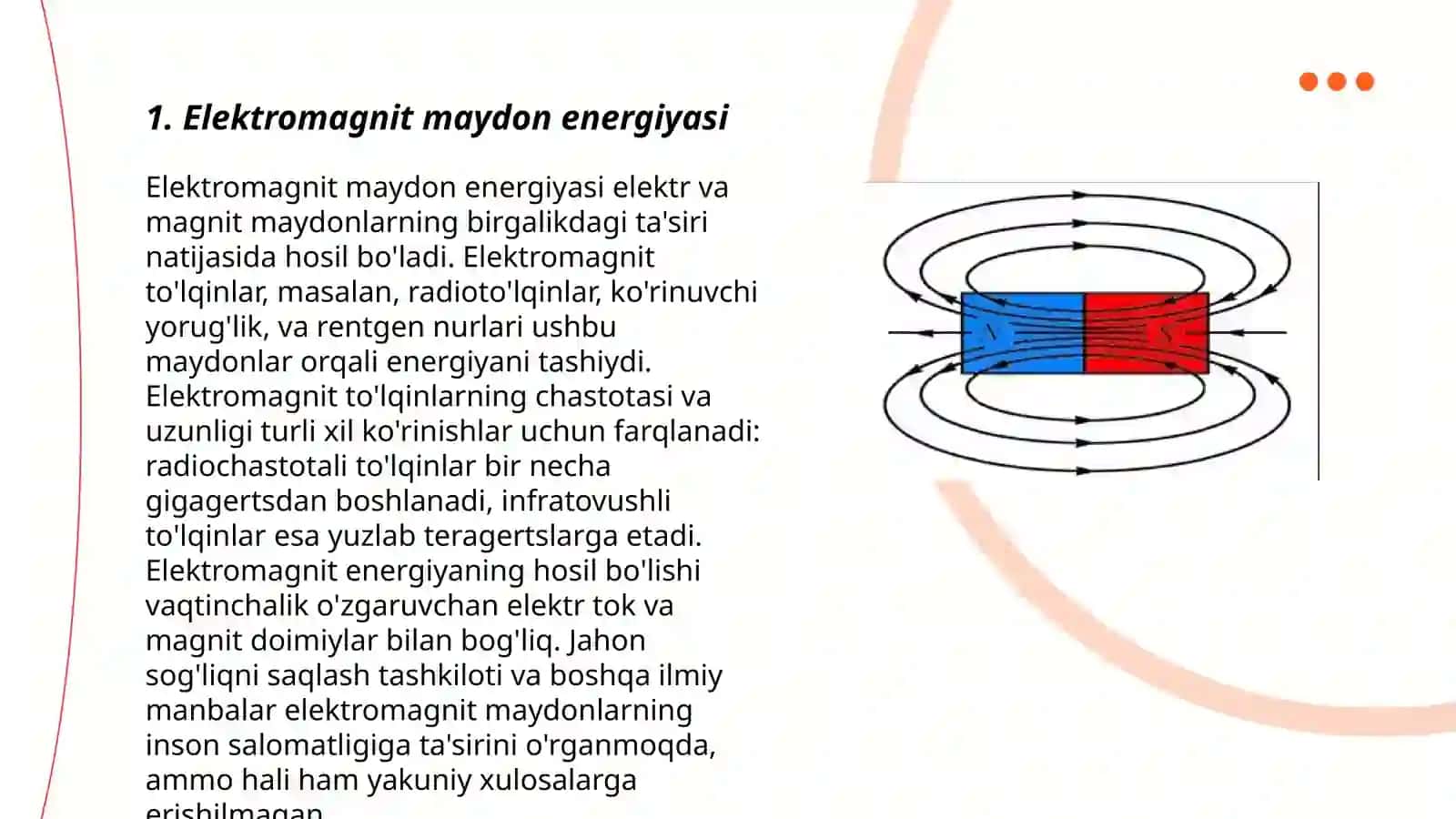Elektromagnit maydon energiyasi 3