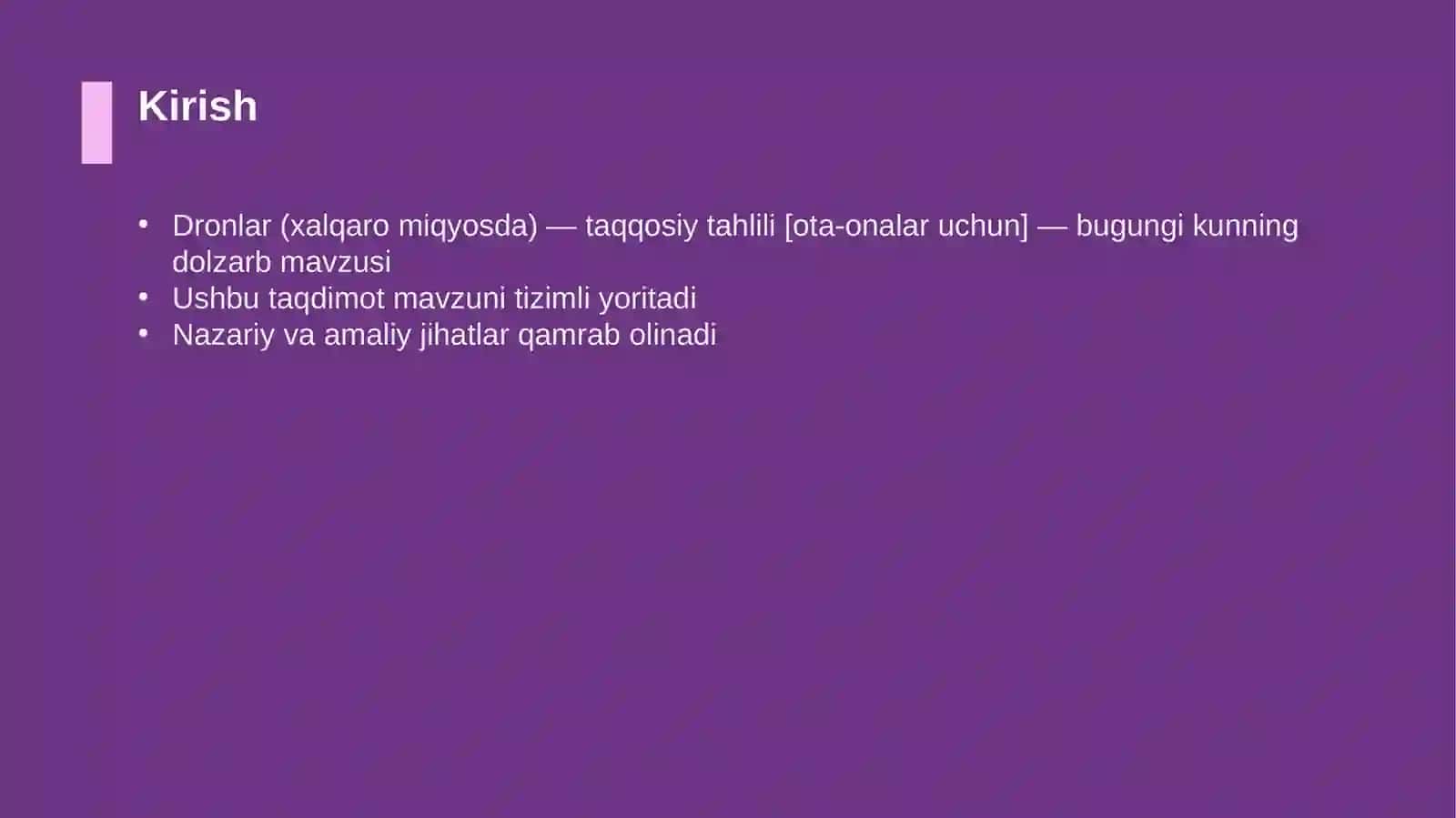 Dronlar (xalqaro miqyosda) — taqqosiy tahlili [ota-onalar uchun] 3