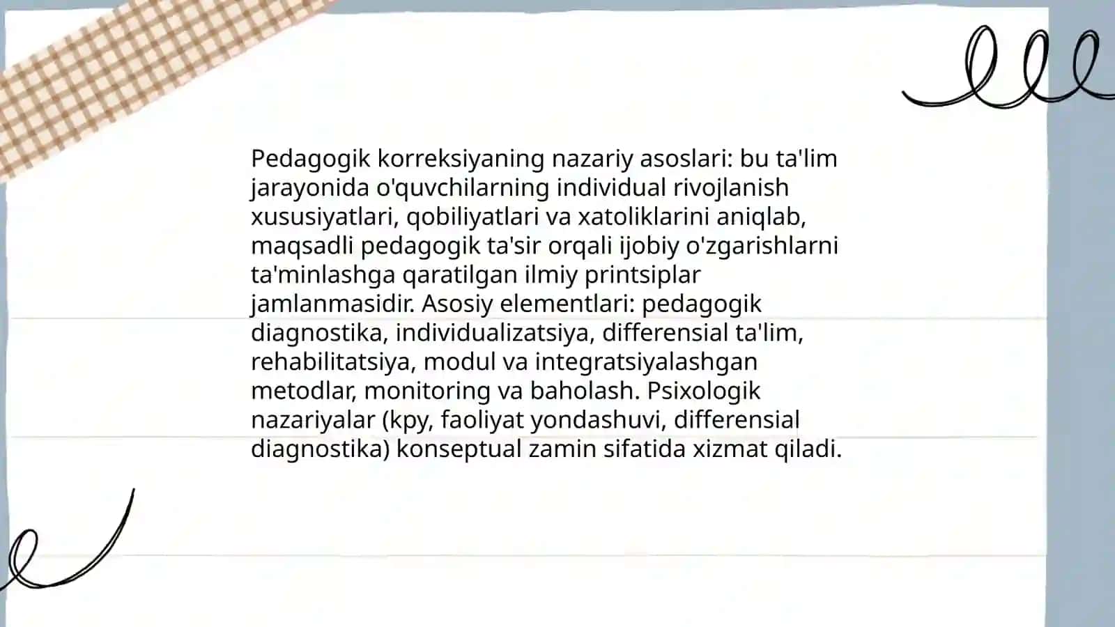 Pedagogik korrektsiya texnologiyalari va ularni samarali tashkil etishning shart-sharoitlari 3