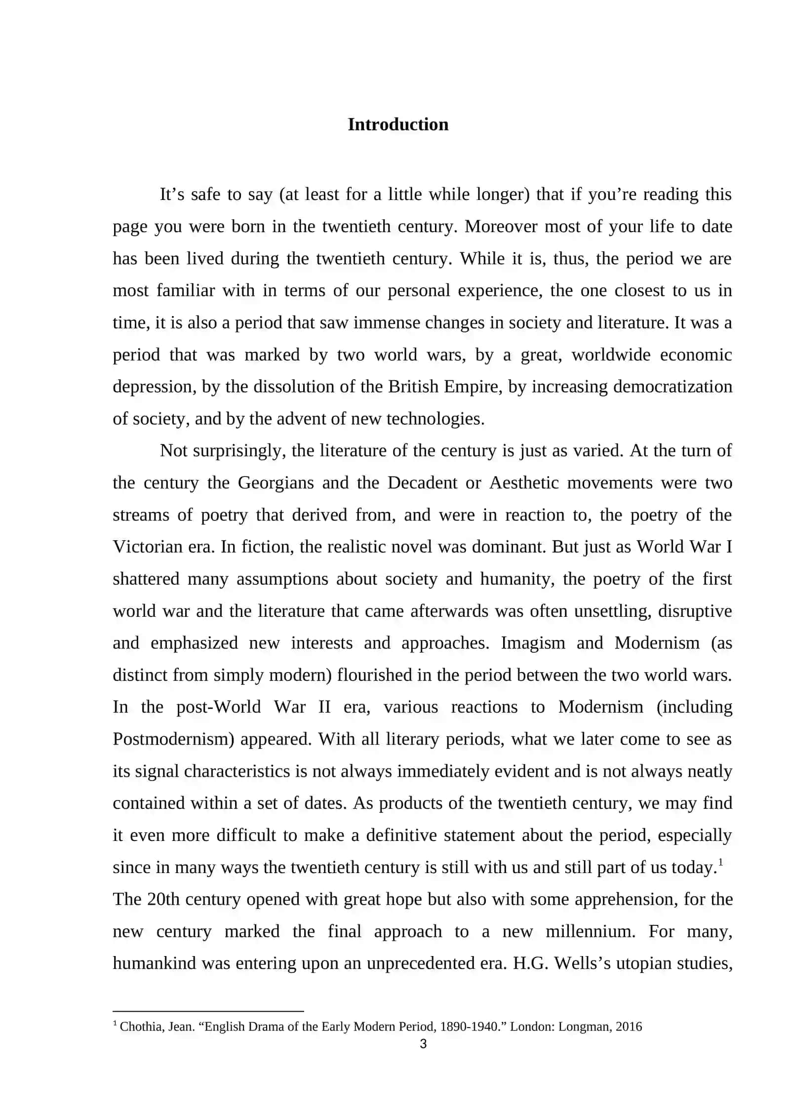 Course work on 20th Century Literary Narratives 3