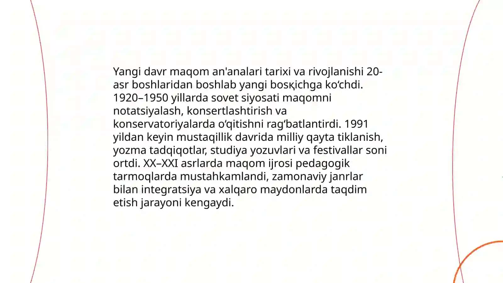 Yangi davr maqom an'analari 3