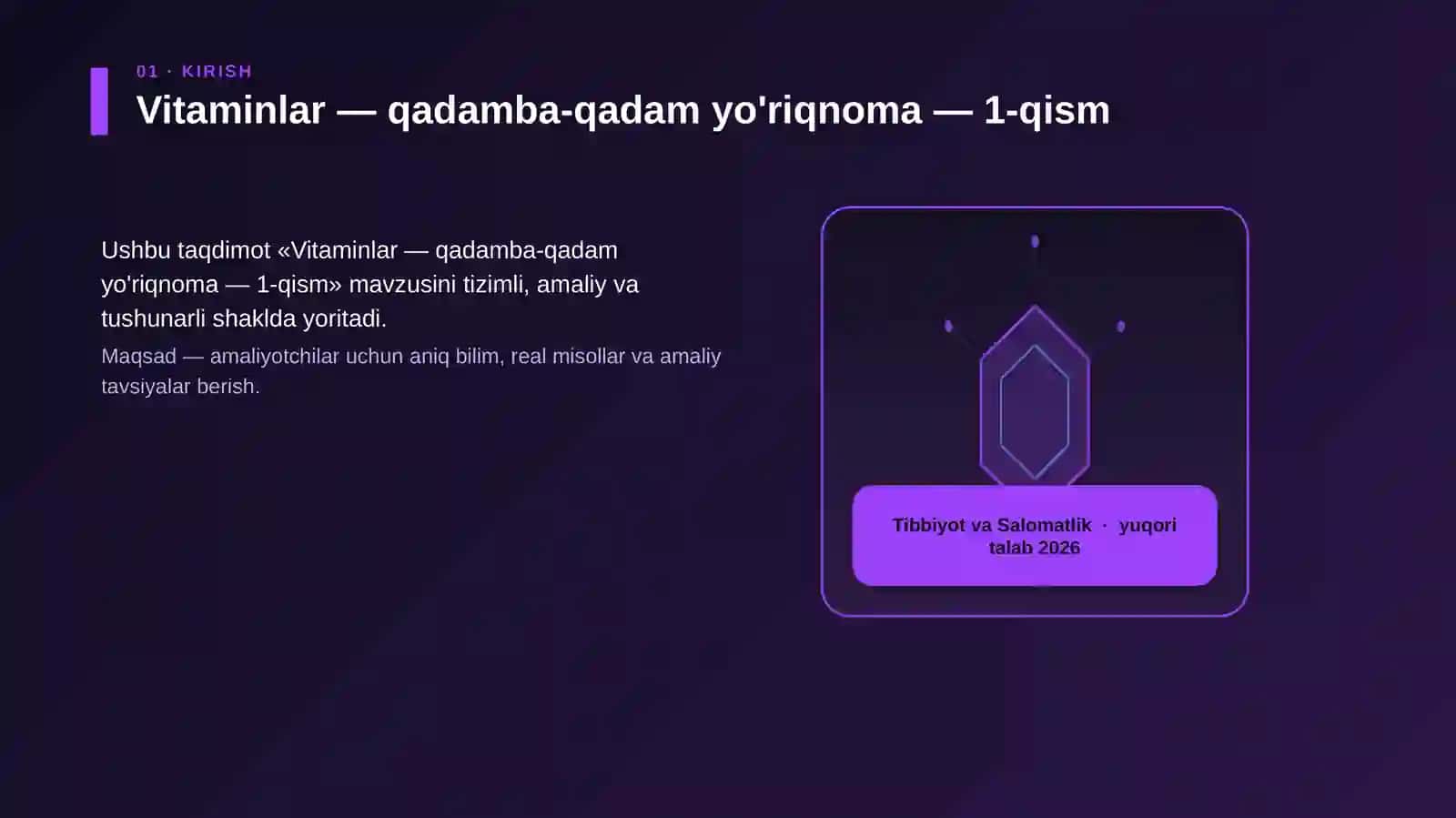 Vitaminlar — qadamba-qadam yo'riqnoma — 1-qism 3