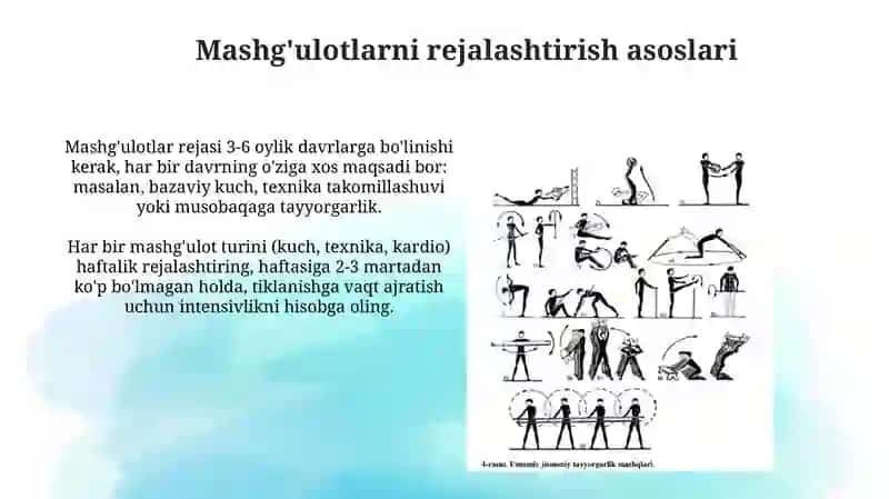 Koʻp kurash mashgʻulotlarini rejalashtirish 3