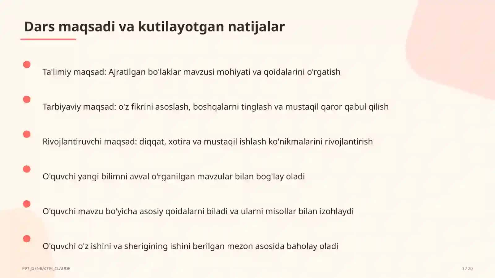 Ajratilgan bo'laklar (8-sinf) 3
