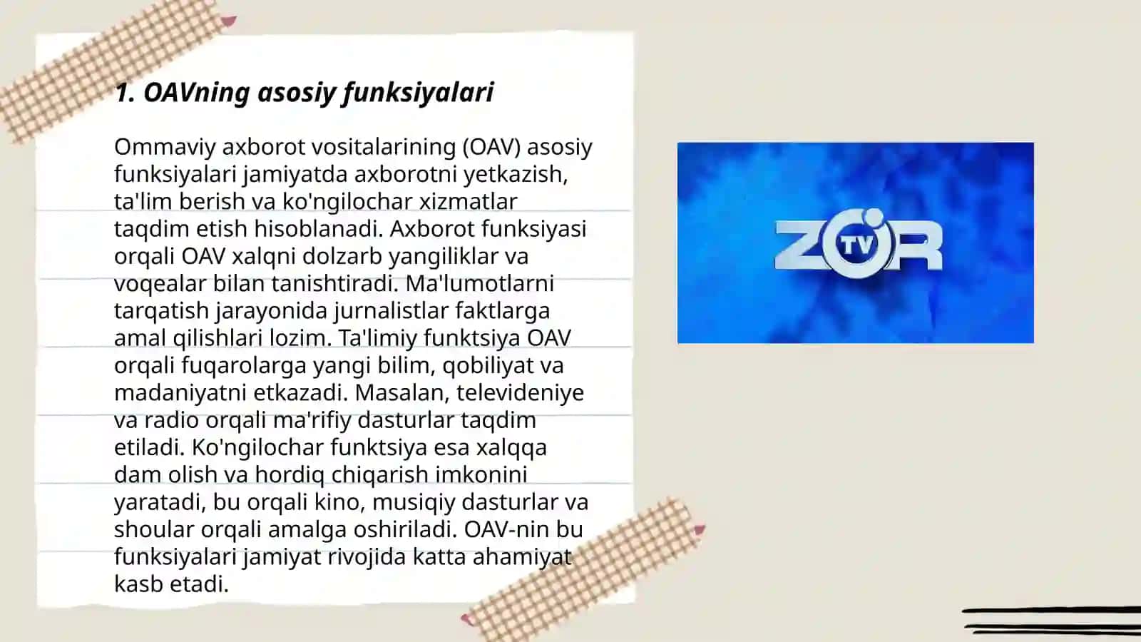 OAVlarni tushunish 3
