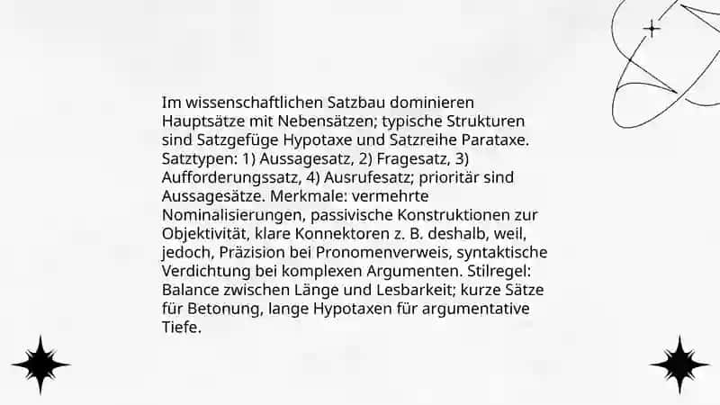 Grammatik wissenschaftlicher Texte 3