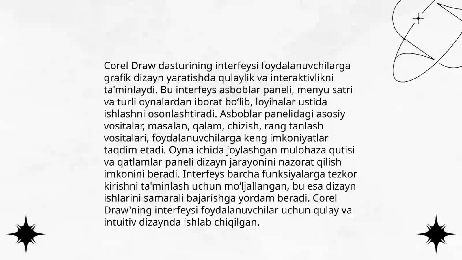 Corel Draw dasturida ishlash 3