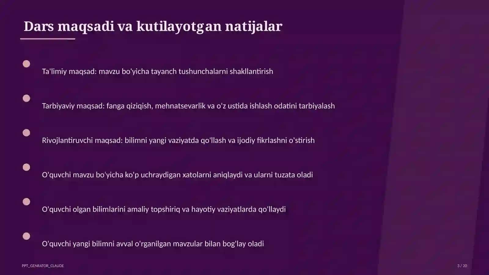 PowerPoint dasturida taqdimot yaratish (7-sinf) 3