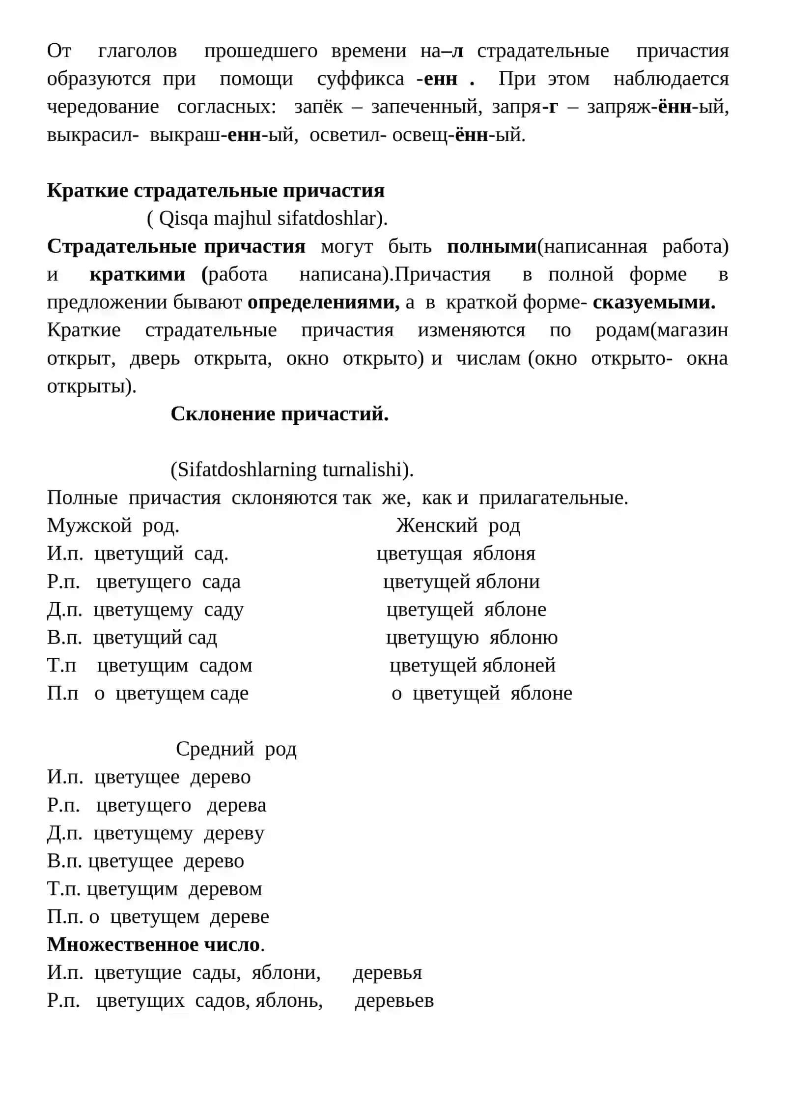 Действительные и страдательные причастия 3