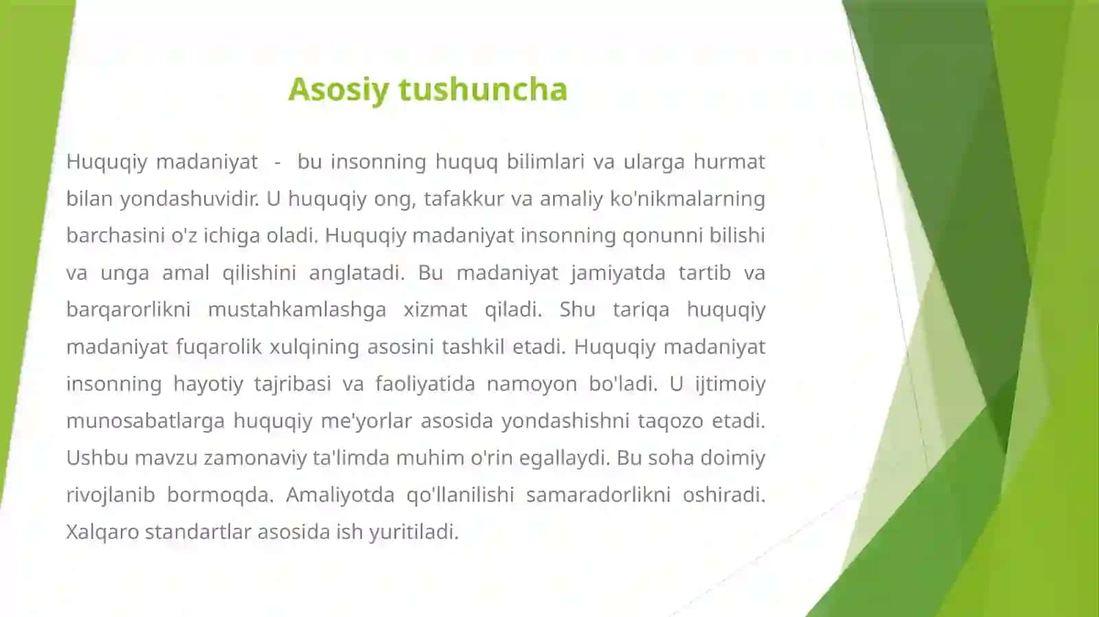 HUQUQIY MADANIYATNI SHAKLLANTIRISHNING ASOSIY OMILLARI 3