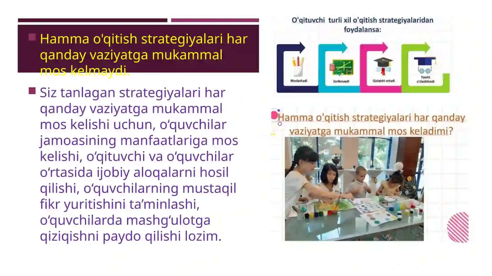 METODLAR KLASSIFIKATSIYASI. O‘QITISHNING KO‘RGAZMALI VA AMALIY METODLARI TURLARI VA TASNIFI 3