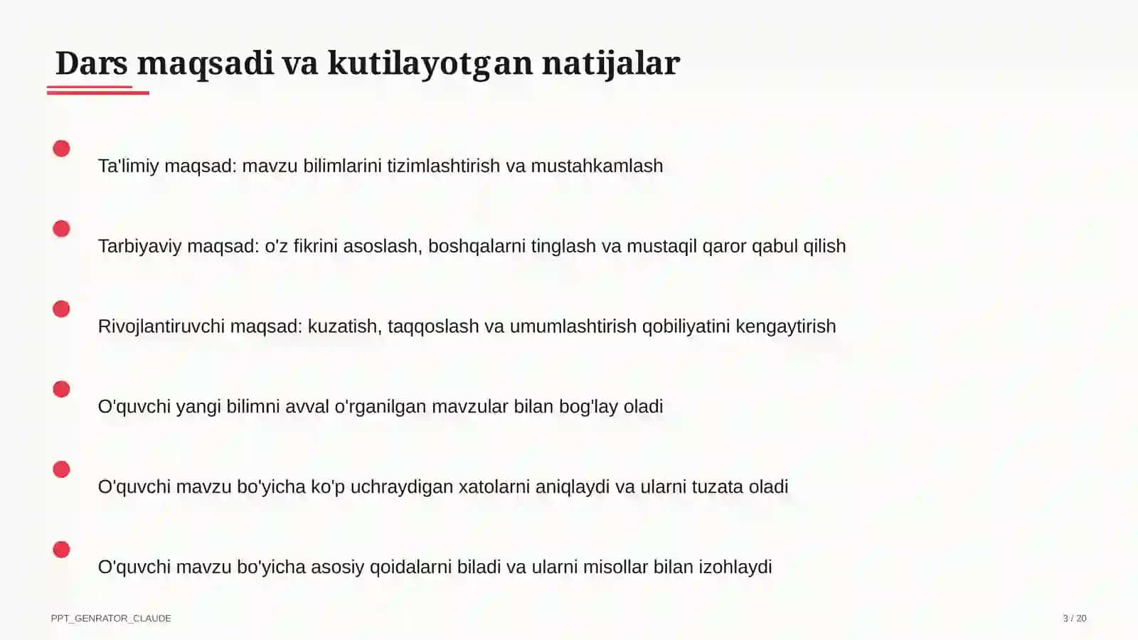 Otlarda son, egalik va kelishik (6-sinf) 3