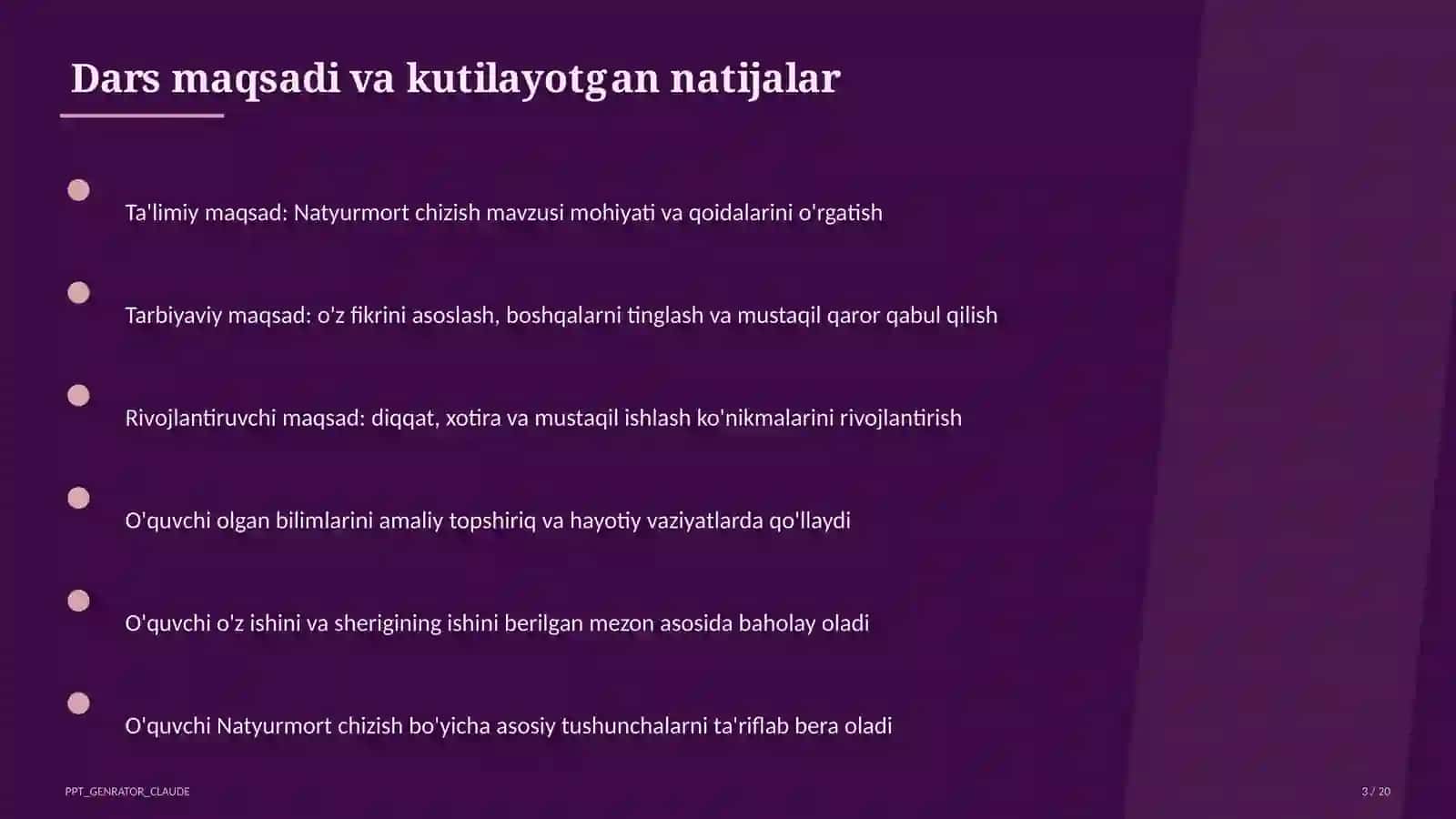Natyurmort chizish (2-sinf) 3