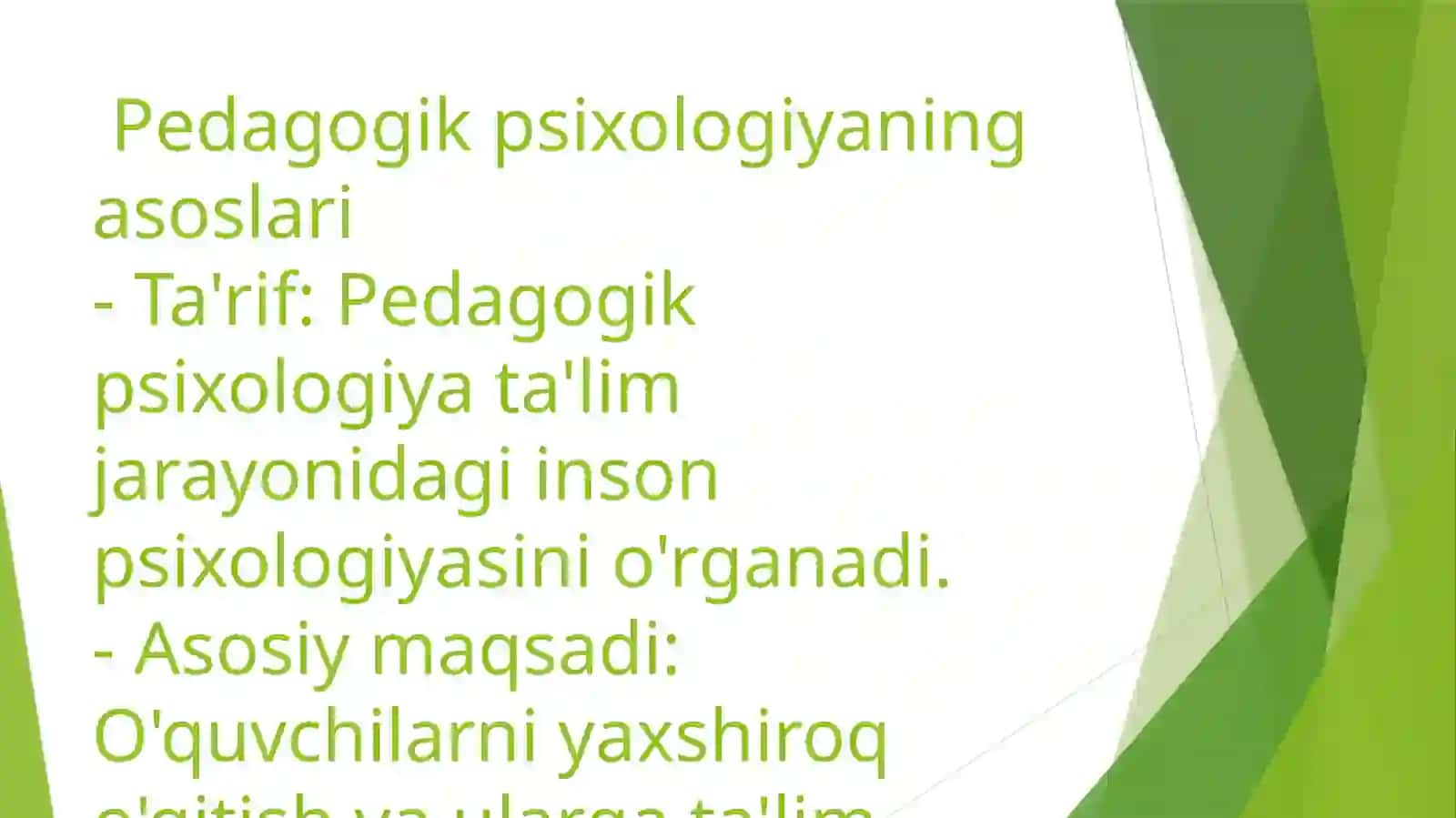 Pedogik psixologiyaning yuzaga kellish tarixi 3
