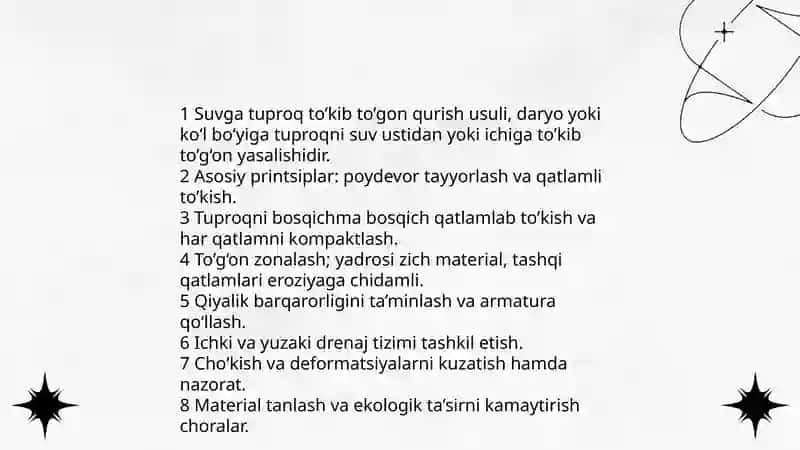 Suvga tuproq to’kib to’gon qurish usuli 3