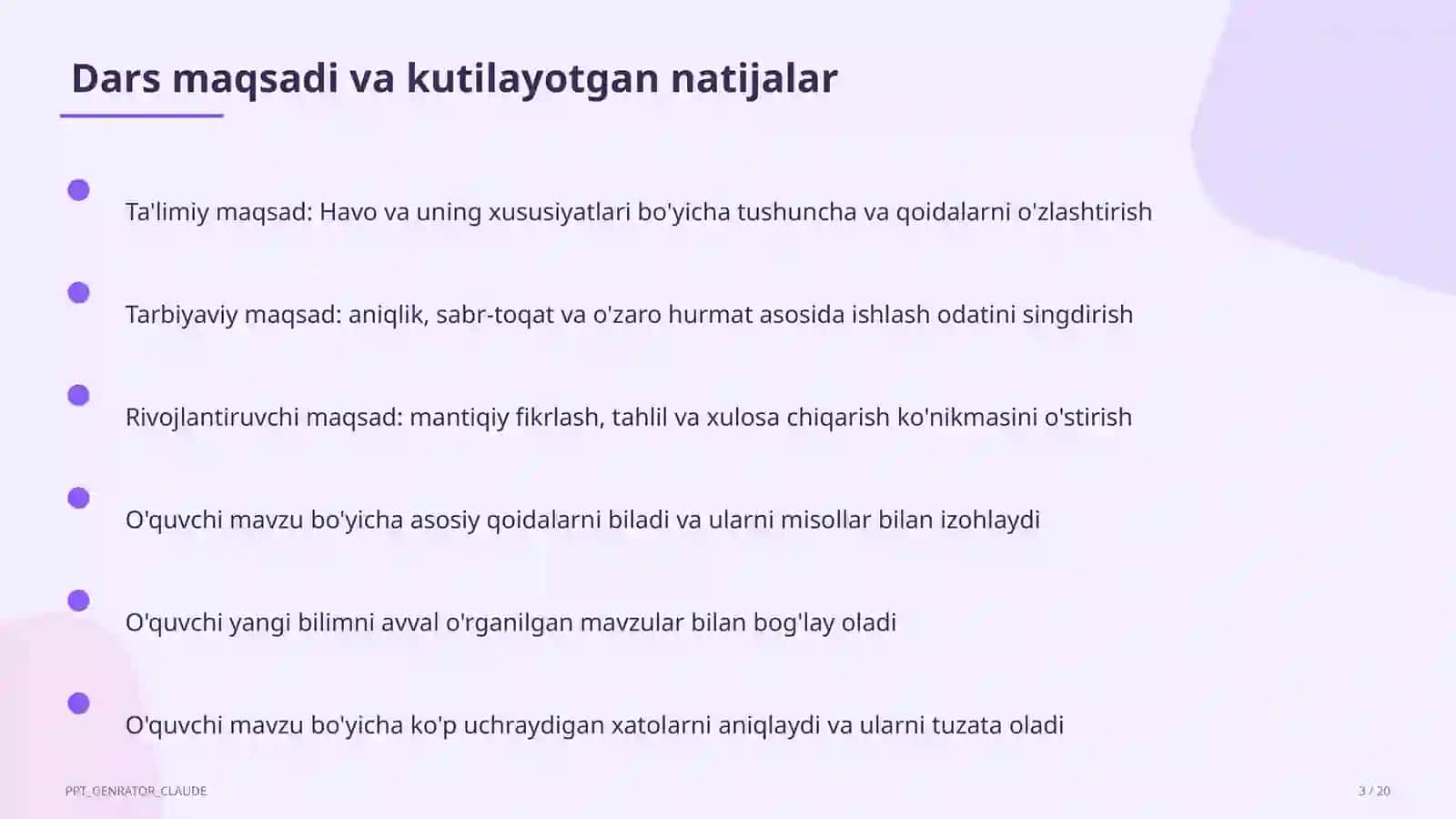 Havo va uning xususiyatlari (2-sinf) 3