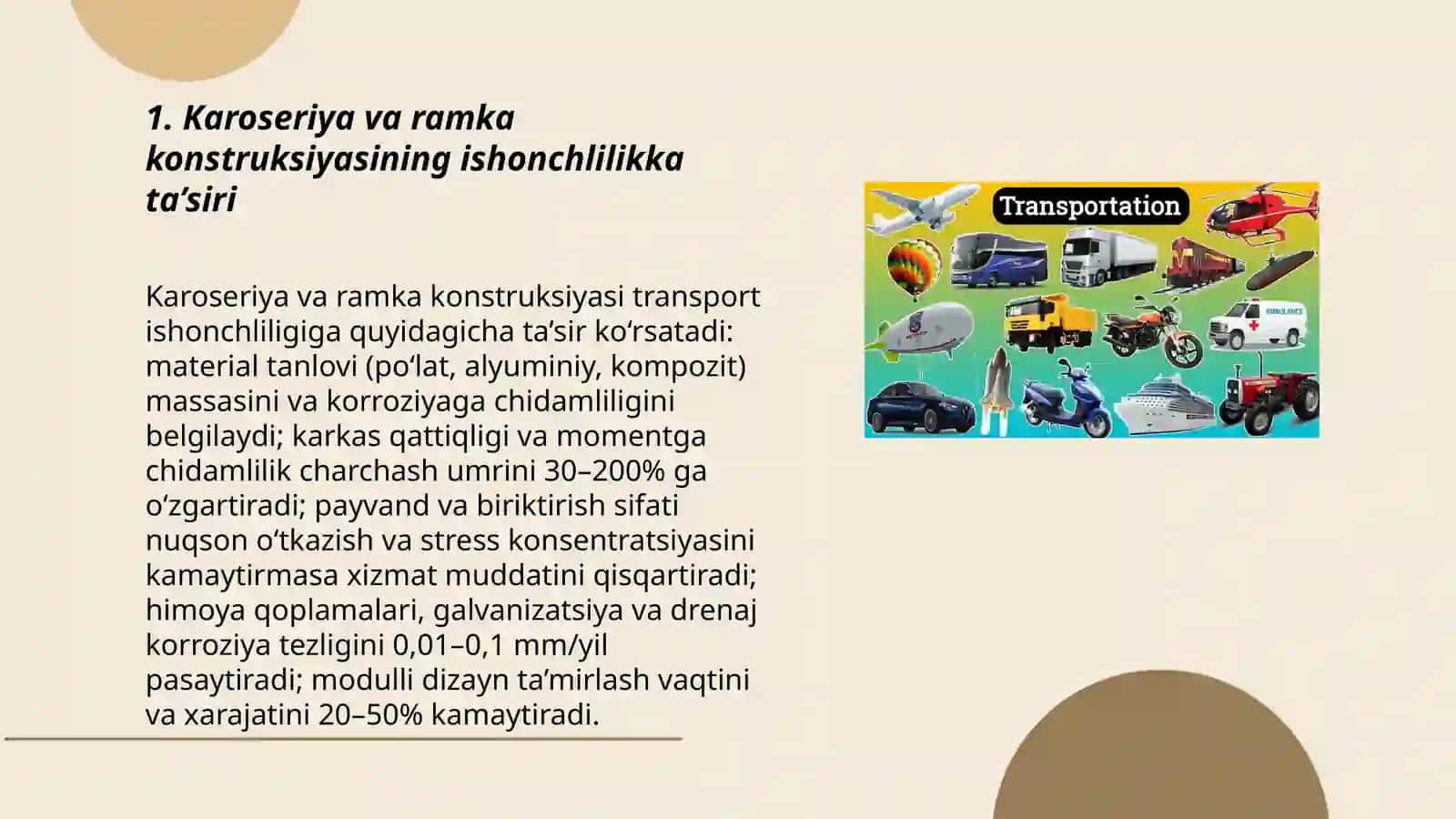 Transport vositalari ishonchliligiga konstruktiv omillar ta’siri 3