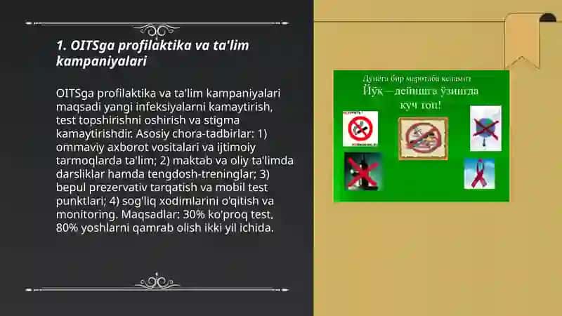 OITSga profilaktika va ta'lim kampaniyalari 3
