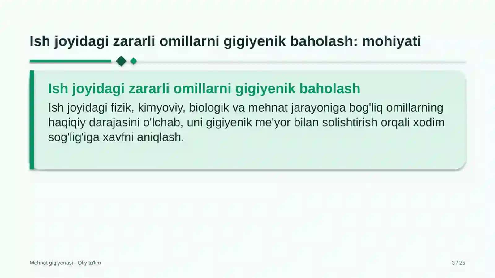 Dukkakli ekinlar yetishtirishda ish joyidagi zararli omillarni gigiyenik baholash 3