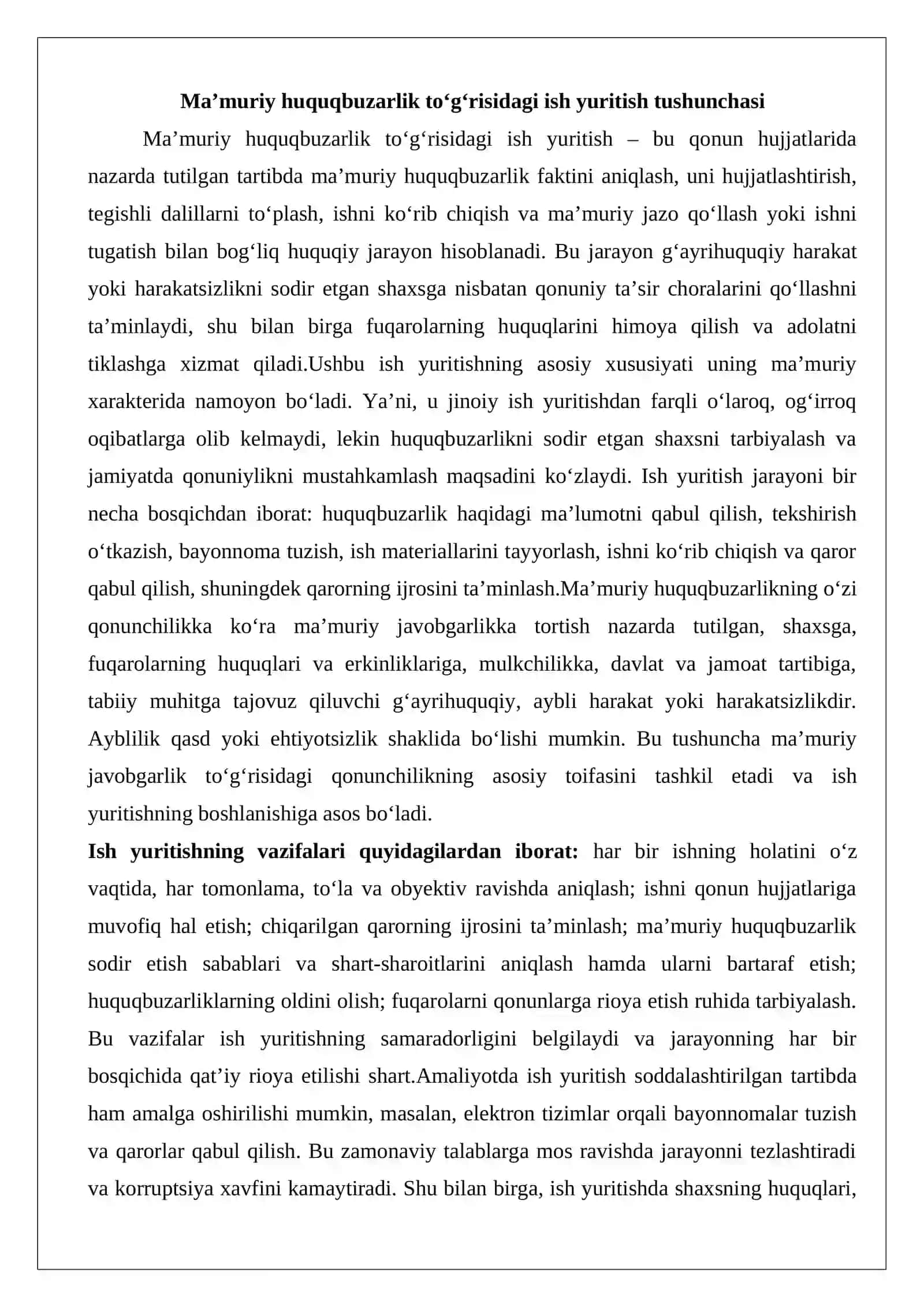 Ma’muriy huquqbuzarlik sodir etilganda ishni ko‘rib chiqishga vakolatli mansabdor shaxslar 3