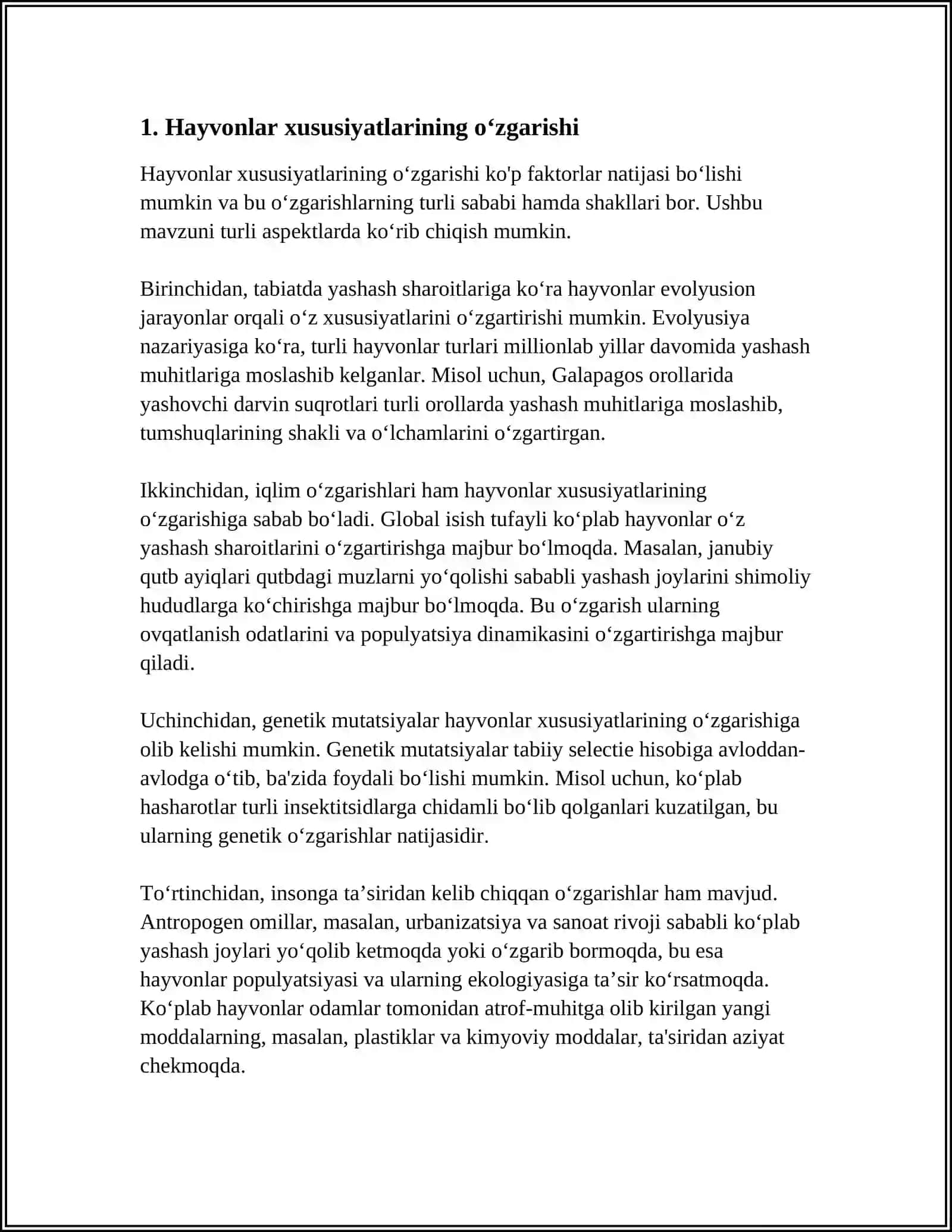 HAYVONLARNI XÒJALIK FOYDALI BELGILARINING ÒZGARISHI VA UNI ÒRGANISH USULLARI 3
