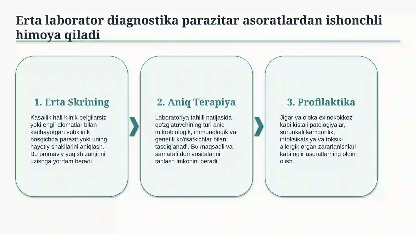 Parazitar kasalliklar: laborator diagnostika va erta aniqlash | 15 slayd 3