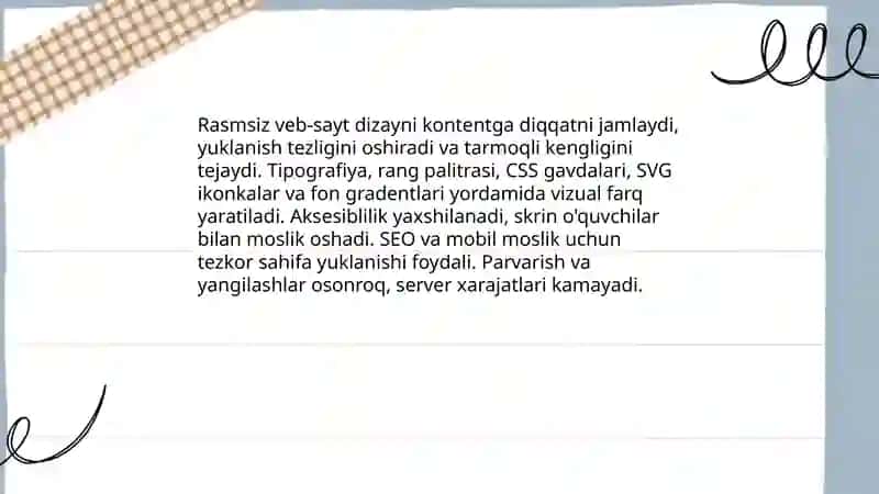 Rasmsiz veb-sayt dizayni 3
