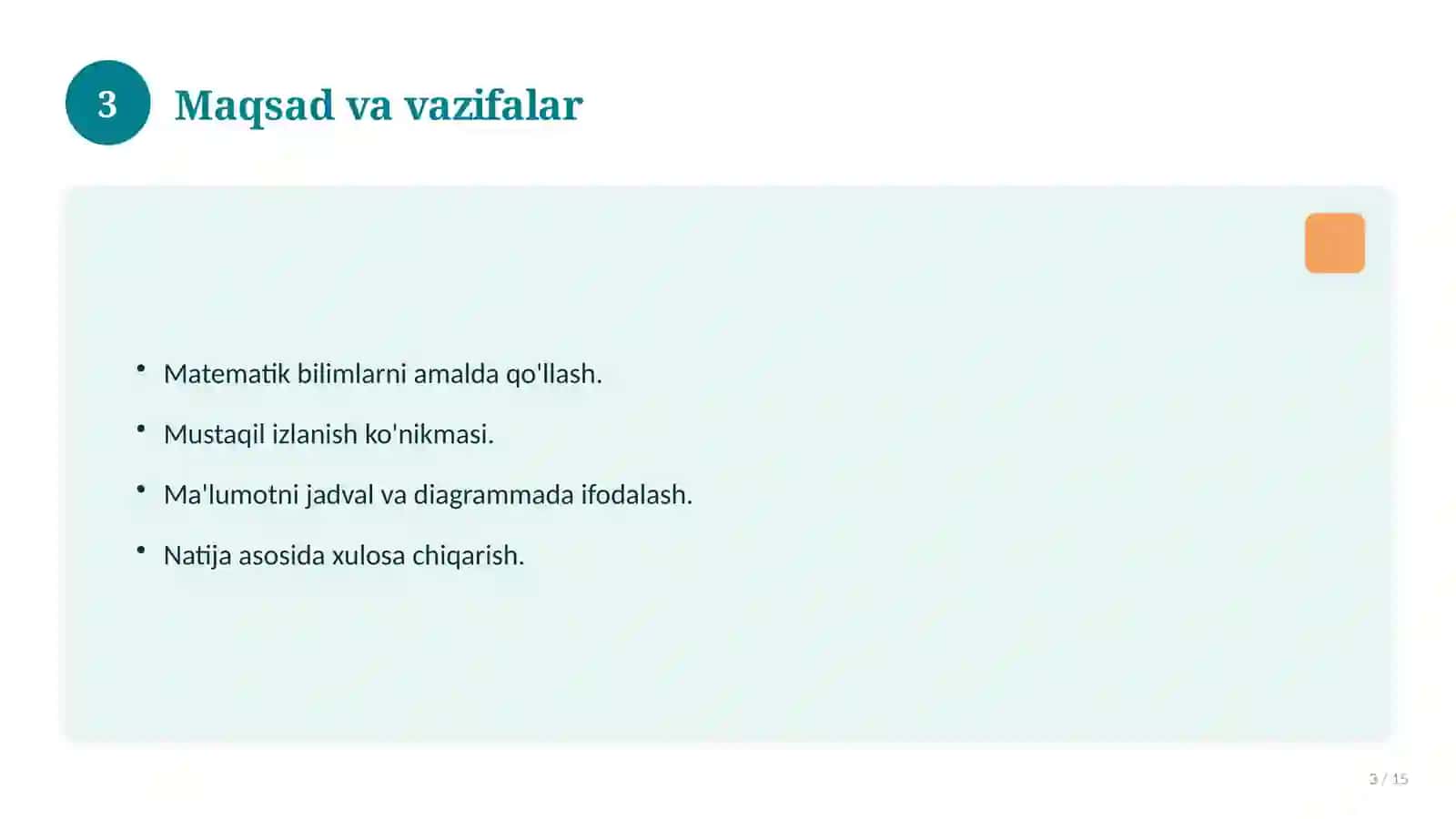 7-sinf matematika fanidan loyiha ishi 3
