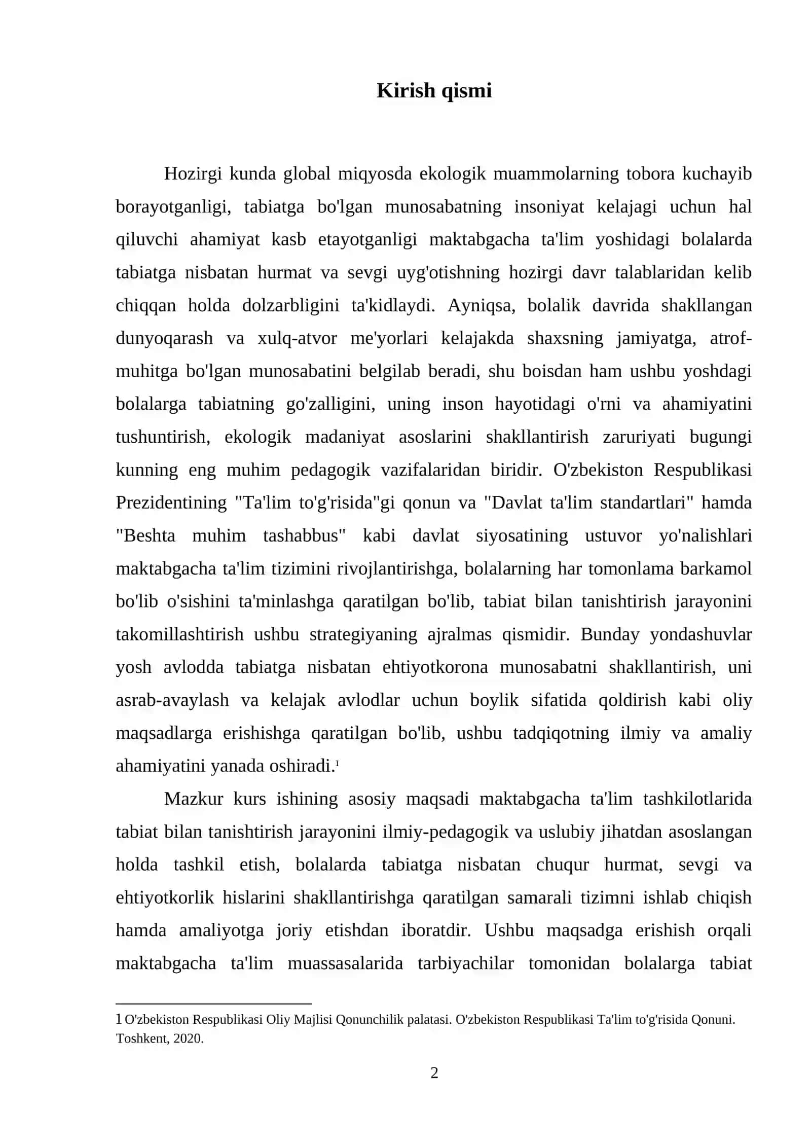 Maktabgacha talim tashkilotida tabiat bilan tanishtirishga doir ishlar tizimi 3