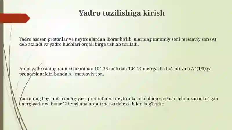 Yadroni tuzilishi 3
