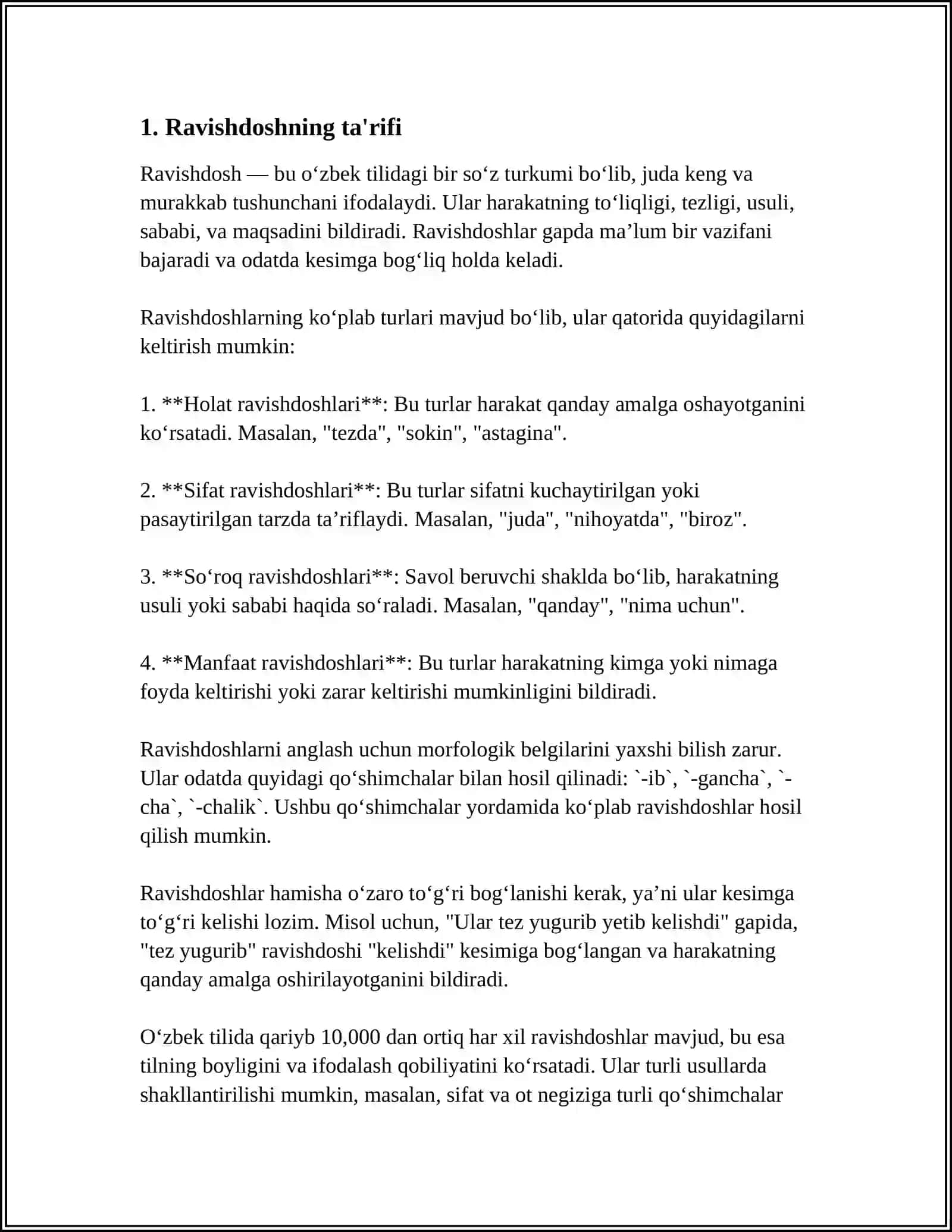 O'ZBEK TILIDA RAVISHDOSH 3