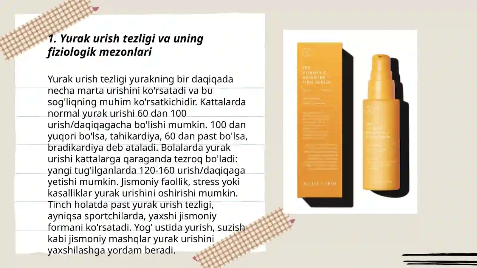 Terining fiziologik ko'rsatgichlari va patologik o'zgarishlarini aniqlash usullari 3