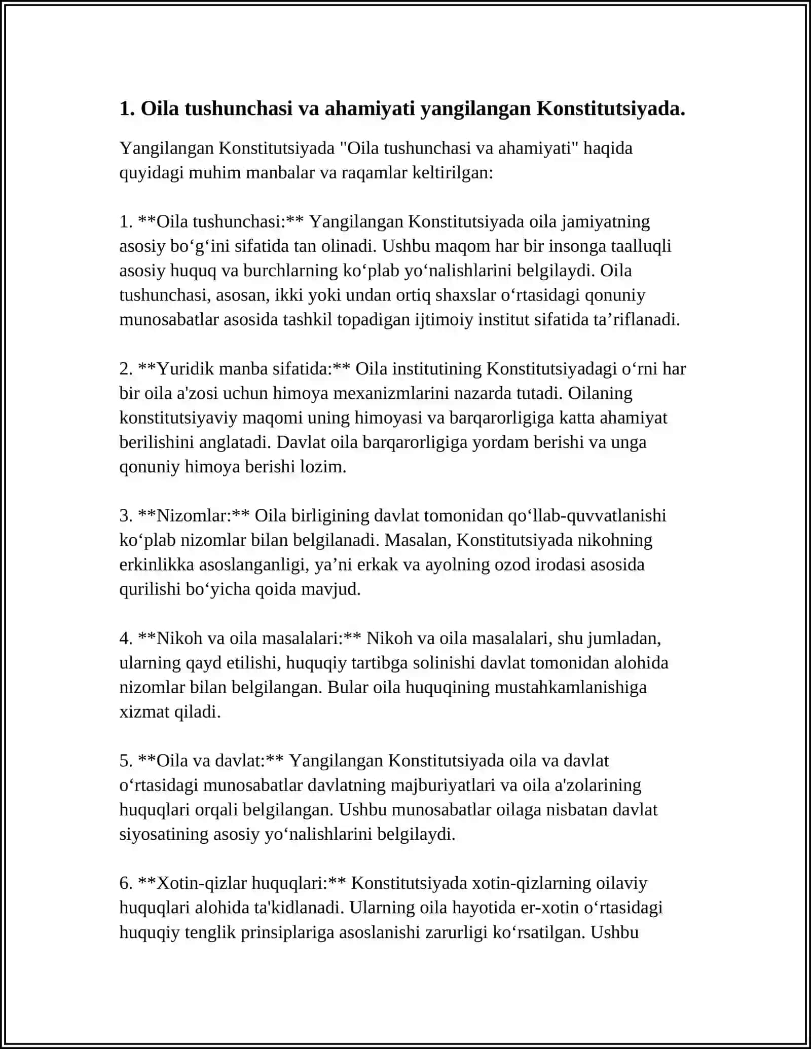 YANGILANGAN KONSTITUTSIYADA OILA,BOLALAR VA YOSHLAR HUQUQLARI 3