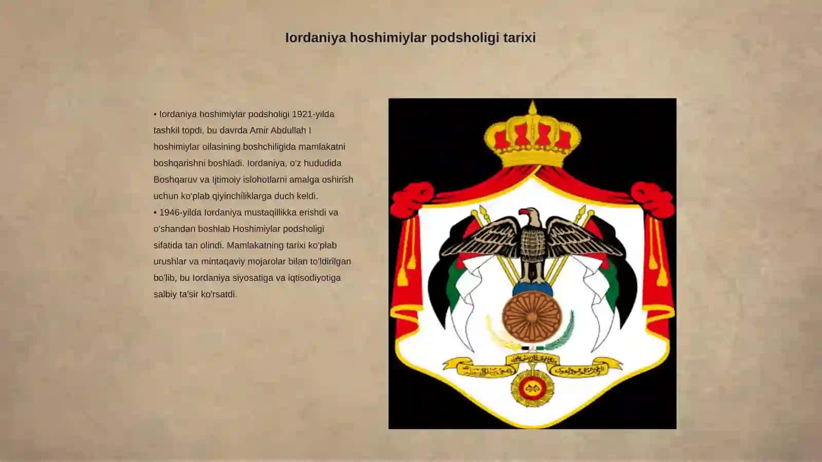 Iordaniya hoshimiylar podsholigi 3