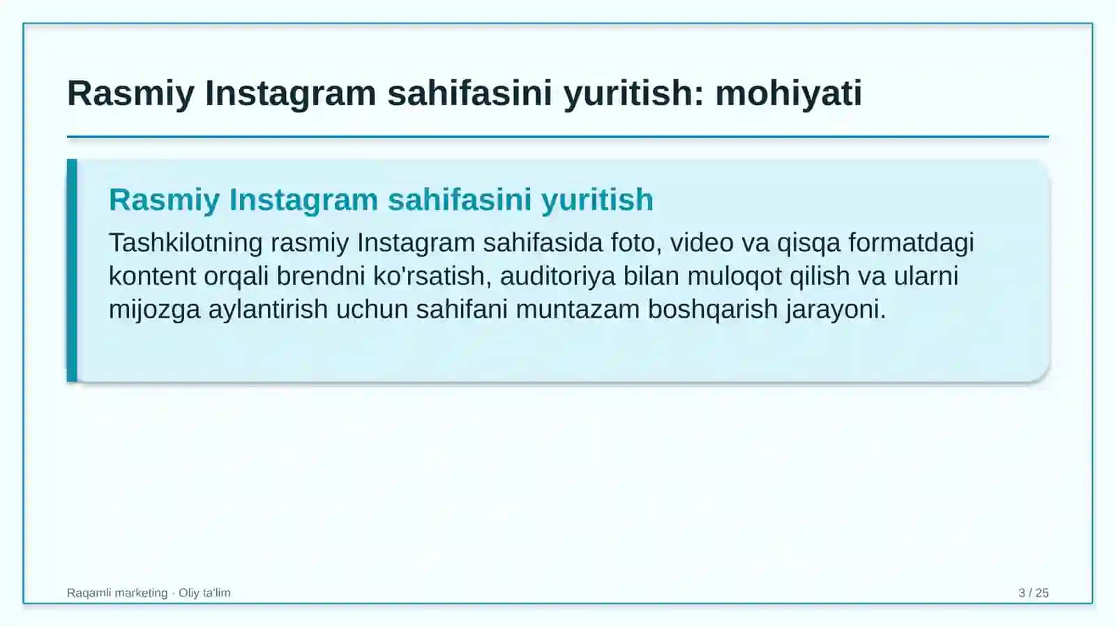 Yaylov chorvachiligida rasmiy Instagram sahifasini yuritish 3