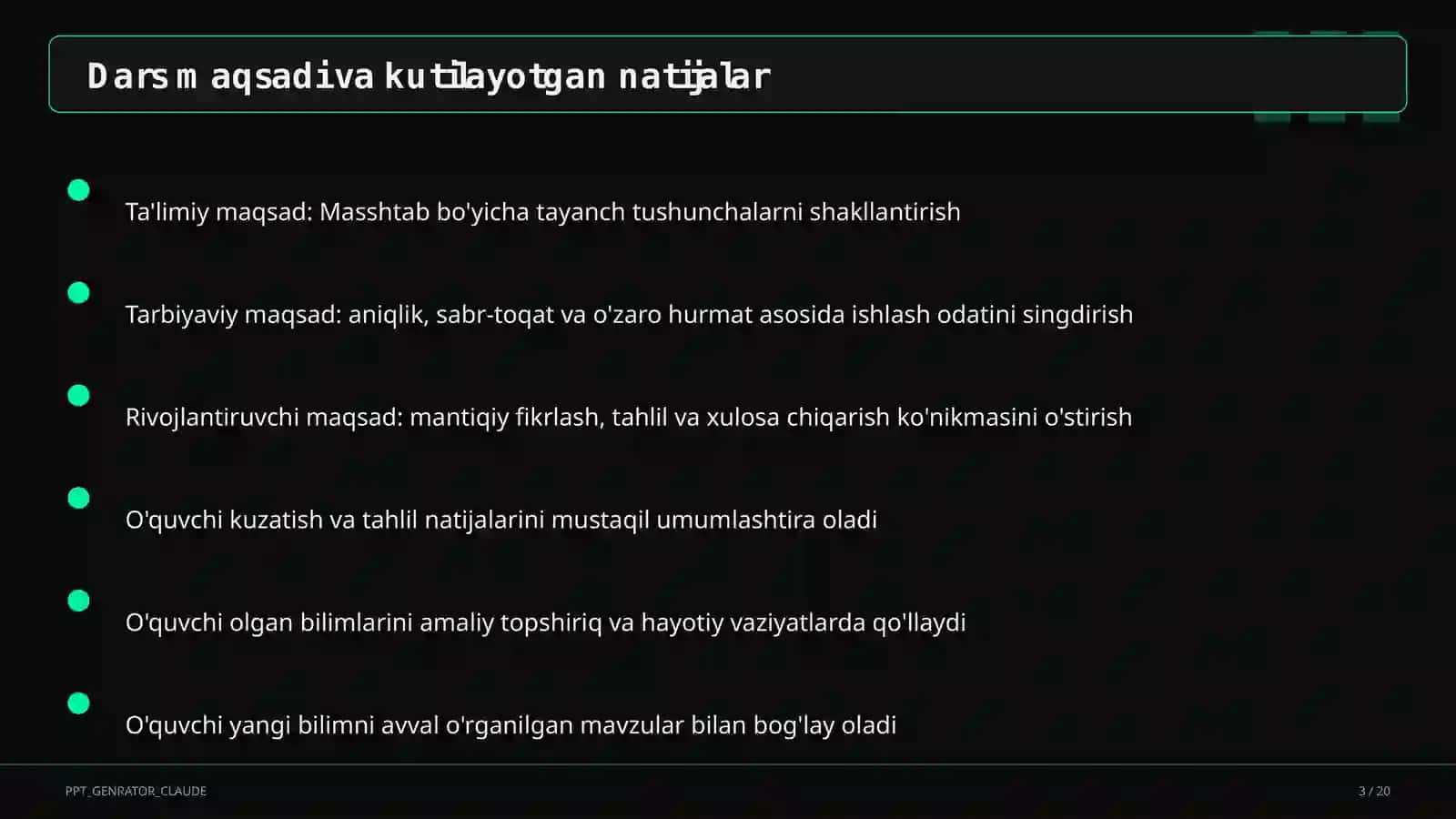 Masshtab (6-sinf) 3