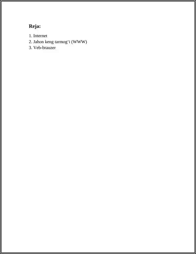 INTERNET TUSHUNCHASIGA OID TERMINLARDAN GLOSSARY TUZISH 3